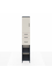 Hyperion Dolap 4 Raflı 3 Çekmeceli Tek Kapaklı 44x44x243 - S64M121V4B