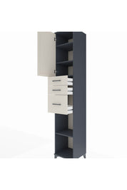 Hyperion Dolap 4 Raflı 3 Çekmeceli Tek Kapaklı 44x44x243 - S64M121V4B