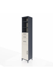 Hyperion Dolap 4 Raflı 3 Çekmeceli Tek Kapaklı 44x44x243 - S64M122V4B