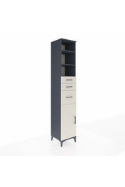 Hyperion Dolap 4 Raflı 3 Çekmeceli Tek Kapaklı 44x44x243 - S64M122V4B