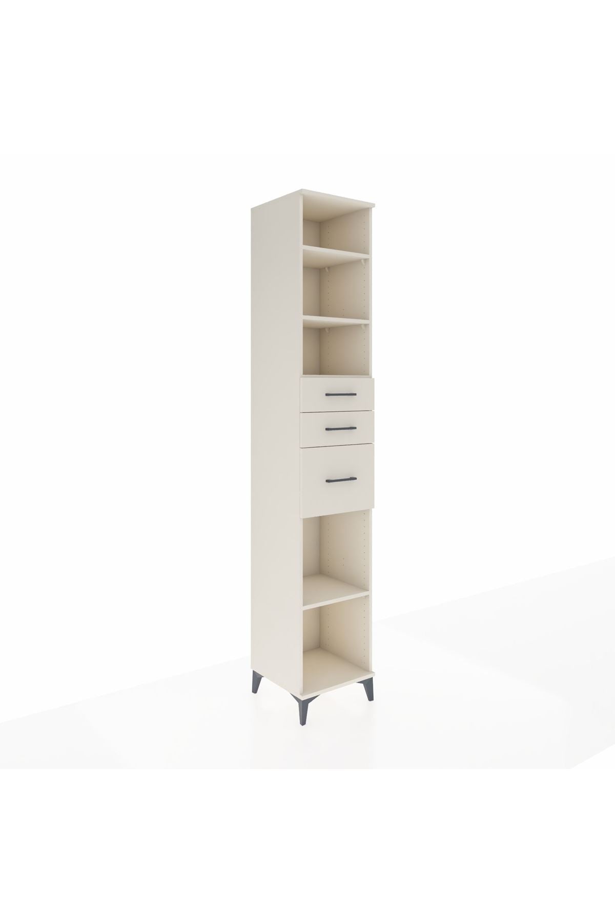 Hyperion Dolap 4 Raflı 3 Çekmeceli 44x44x243 - S64M123V1B