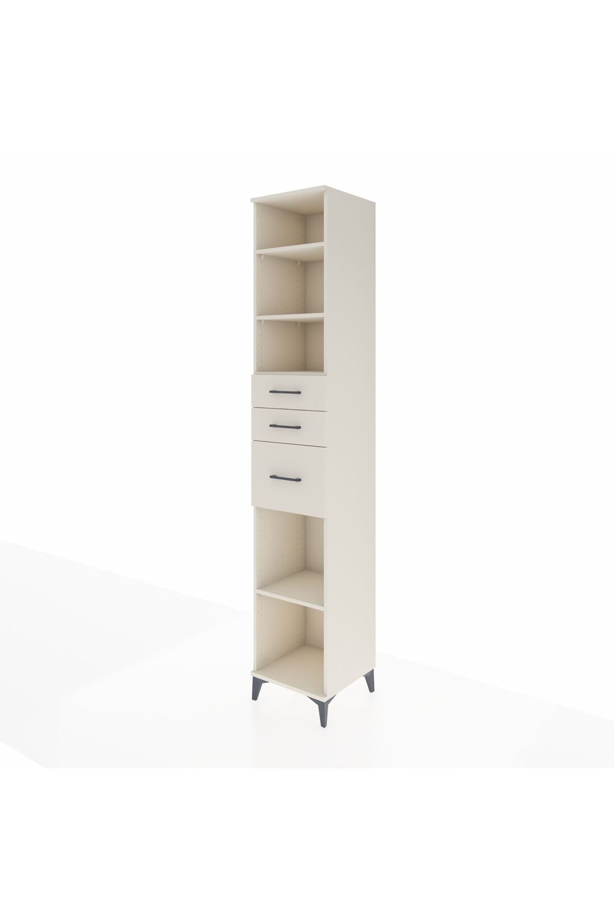 Hyperion Dolap 4 Raflı 3 Çekmeceli 44x44x243 - S64M123V1B