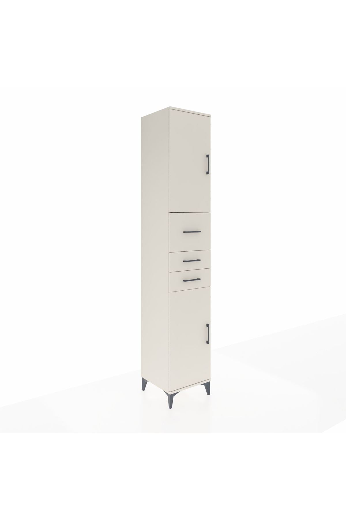 Hyperion Dolap 4 Raflı 3 Çekmeceli 2 Kapaklı 44x44x243 - S64M124V1B
