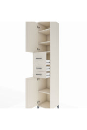 Hyperion Dolap 4 Raflı 3 Çekmeceli 2 Kapaklı 44x44x243 - S64M124V1B