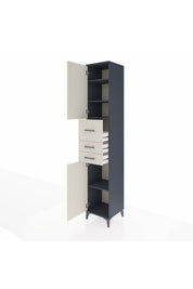 Hyperion Dolap 4 Raflı 3 Çekmeceli 2 Kapaklı 44x44x243 - S64M124V4B