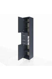 Hyperion Dolap 4 Raflı 3 Çekmeceli 2 Kapaklı 44x44x243 - S64M124V5B