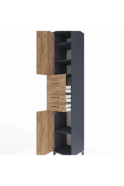 Hyperion Dolap 4 Raflı 3 Çekmeceli 2 Kapaklı 44x44x243 - S64M124V6B