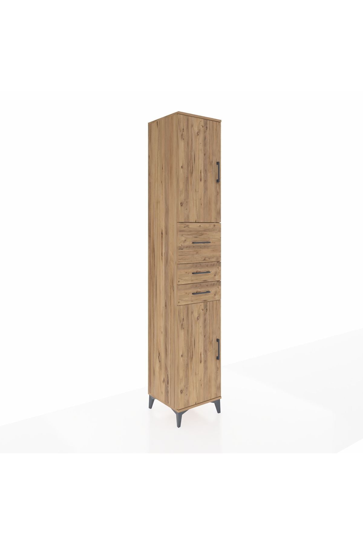 Hyperion Dolap 4 Raflı 3 Çekmeceli 2 Kapaklı 44x44x243 - S64M124V9B