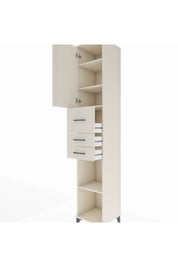 Hyperion Dolap 4 Raflı 3 Çekmeceli Tek Kapaklı 44x44x243 - S64M125V1B