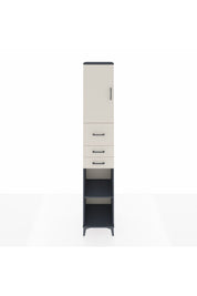 Hyperion Dolap 4 Raflı 3 Çekmeceli Tek Kapaklı 44x44x243 - S64M125V4B