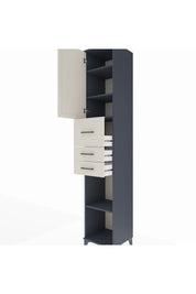 Hyperion Dolap 4 Raflı 3 Çekmeceli Tek Kapaklı 44x44x243 - S64M125V4B