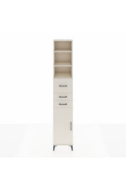 Hyperion Dolap 4 Raflı 3 Çekmeceli Tek Kapaklı 44x44x243 - S64M126V1B