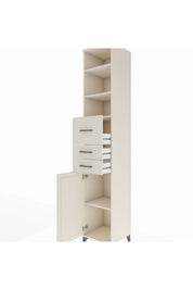 Hyperion Dolap 4 Raflı 3 Çekmeceli Tek Kapaklı 44x44x243 - S64M126V1B