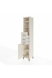 Hyperion Dolap 4 Raflı 3 Çekmeceli Tek Kapaklı 44x44x243 - S64M126V1B