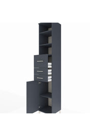 Hyperion Dolap 4 Raflı 3 Çekmeceli Tek Kapaklı 44x44x243 - S64M126V5B