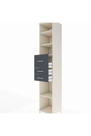 Hyperion Dolap 4 Raflı 3 Çekmeceli 44x44x243 - S64M127V2B
