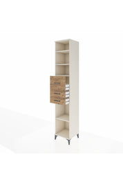 Hyperion Dolap 4 Raflı 3 Çekmeceli 44x44x243 - S64M127V3B