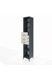 Hyperion Dolap 4 Raflı 3 Çekmeceli 44x44x243 - S64M127V4B