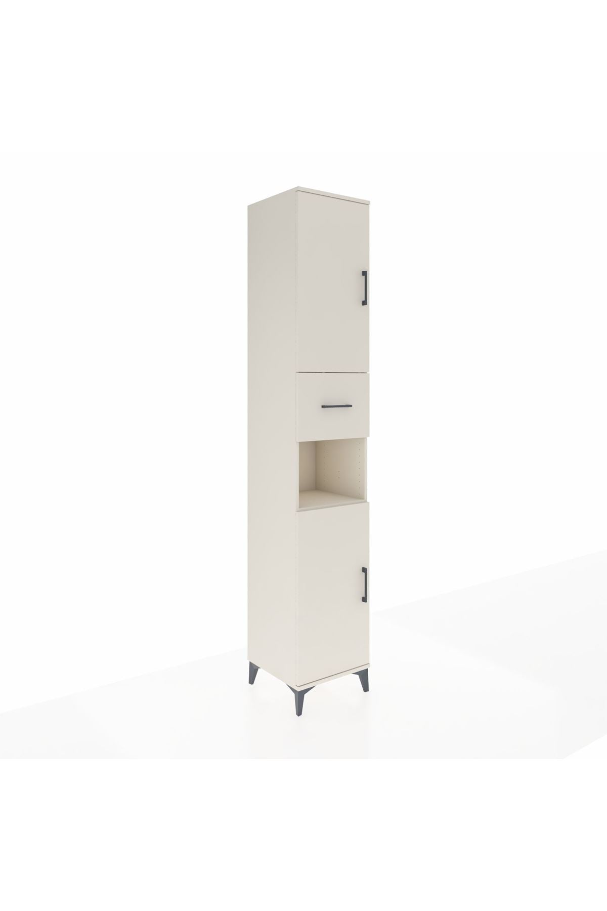 Hyperion Dolap 5 Raflı Tek Çekmeceli 2 Kapaklı 44x44x243 - S64M128V1B