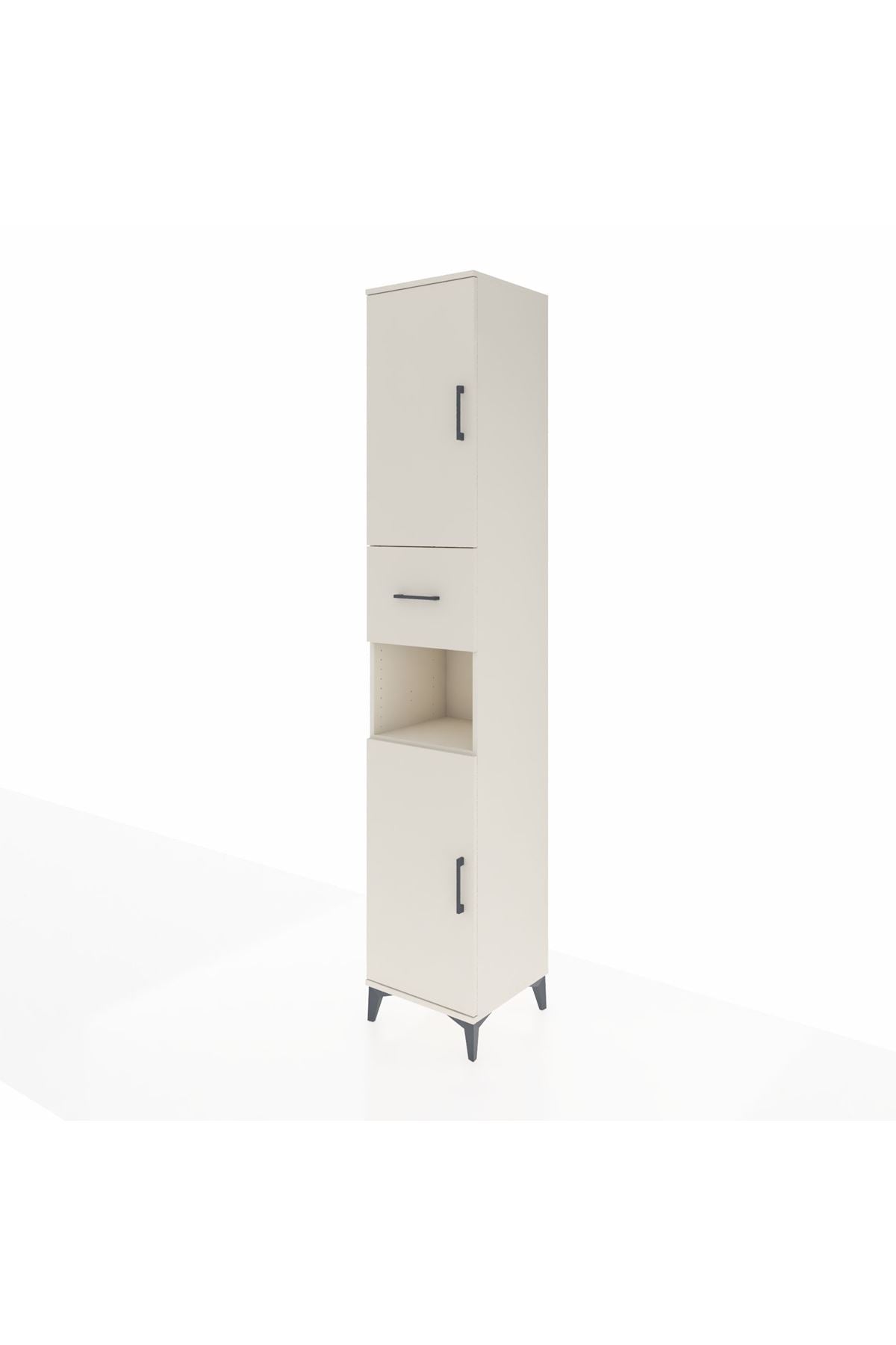 Hyperion Dolap 5 Raflı Tek Çekmeceli 2 Kapaklı 44x44x243 - S64M128V1B