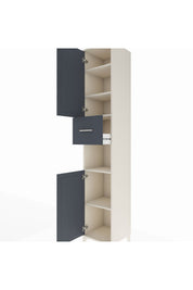 Hyperion Dolap 5 Raflı Tek Çekmeceli 2 Kapaklı 44x44x243 - S64M128V2B