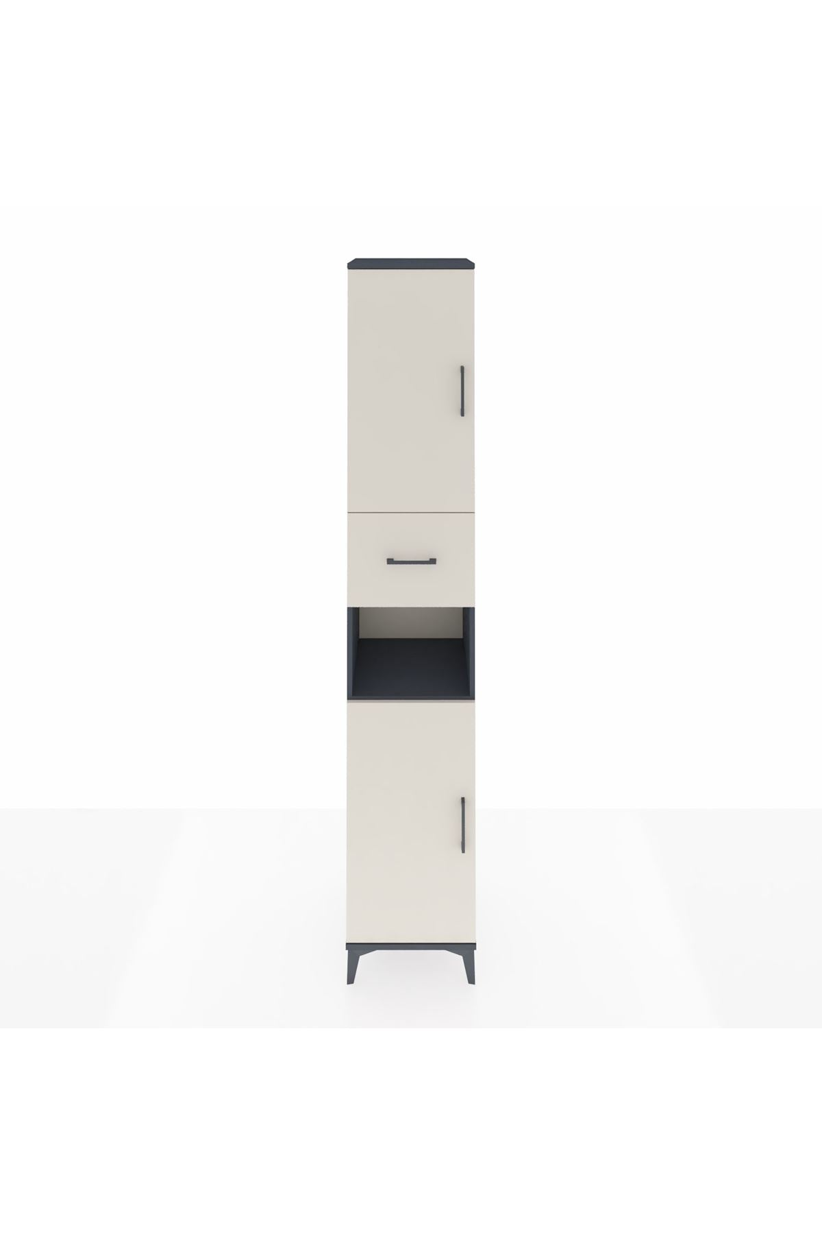Hyperion Dolap 5 Raflı Tek Çekmeceli 2 Kapaklı 44x44x243 - S64M128V4B