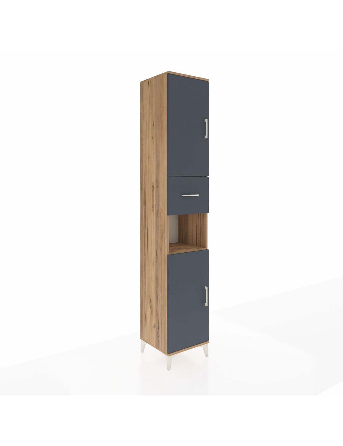 Hyperion Dolap 5 Raflı Tek Çekmeceli 2 Kapaklı 44x44x243 - S64M128V8B
