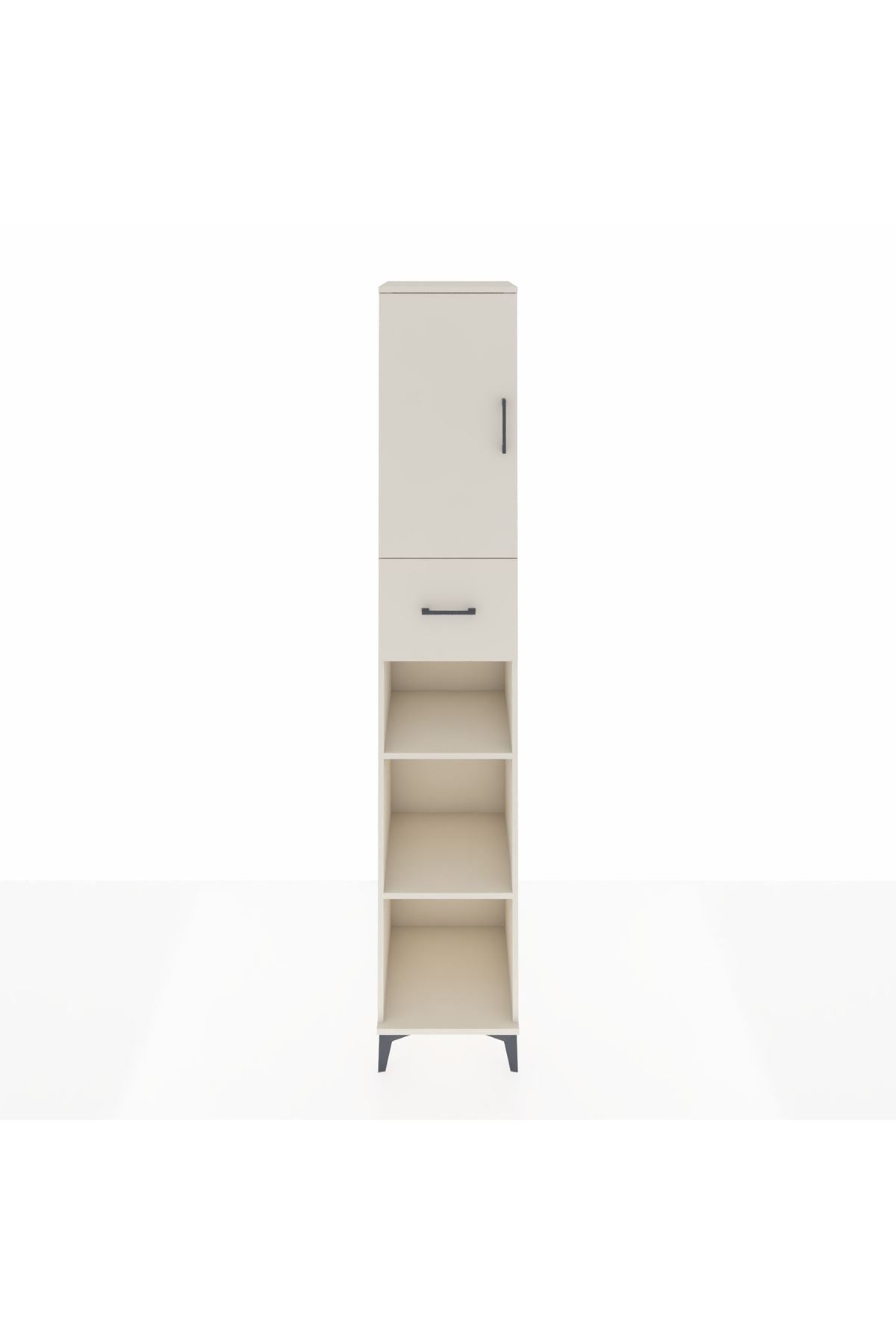 Hyperion Dolap 5 Raflı Tek Çekmeceli Tek Kapaklı 44x44x243 - S64M129V1B