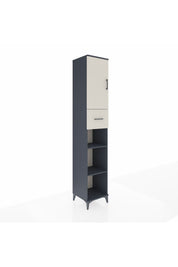 Hyperion Dolap 5 Raflı Tek Çekmeceli Tek Kapaklı 44x44x243 - S64M129V4B