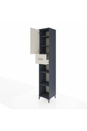 Hyperion Dolap 5 Raflı Tek Çekmeceli Tek Kapaklı 44x44x243 - S64M129V4B