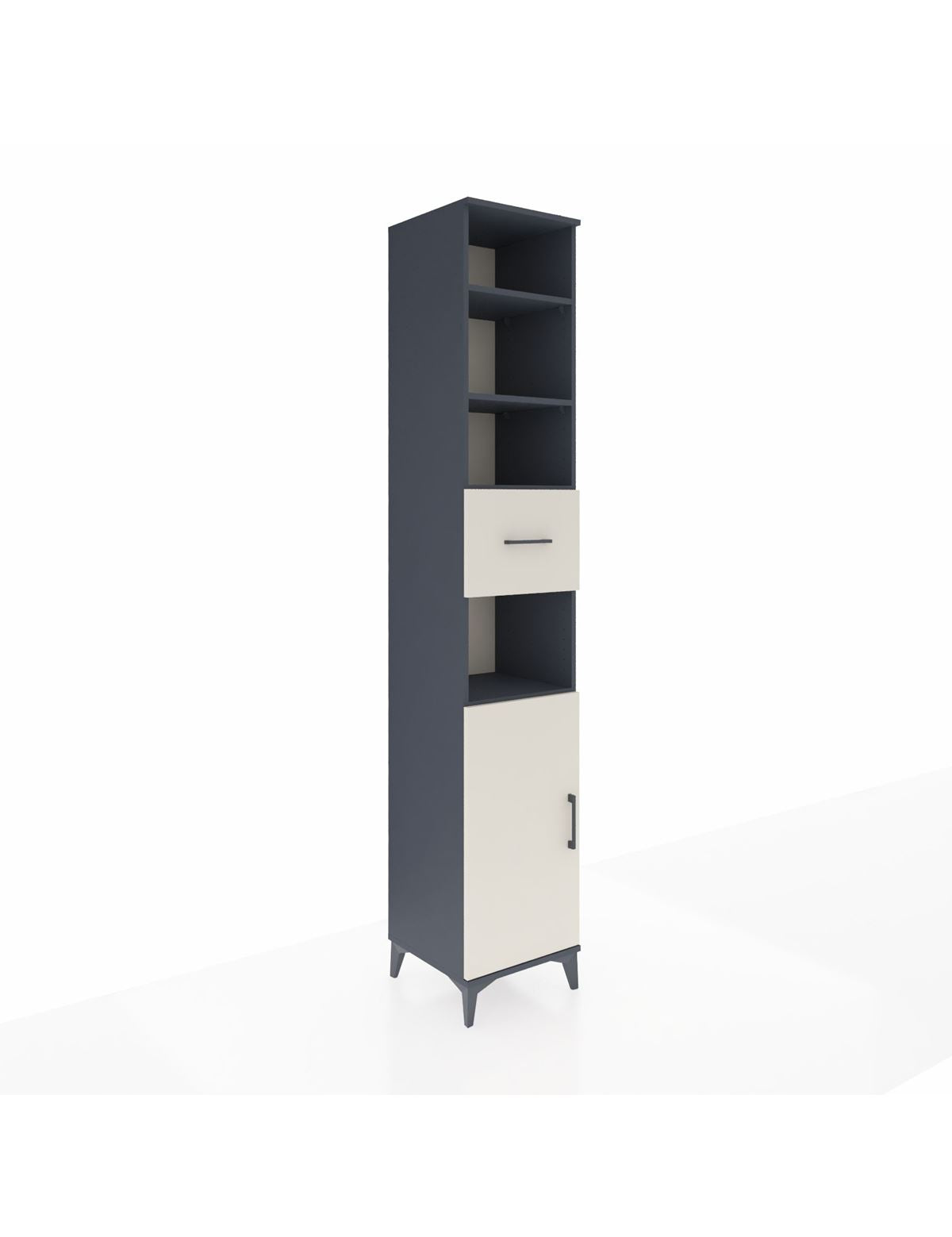 Hyperion Dolap 5 Raflı Tek Çekmeceli Tek Kapaklı 44x44x243 - S64M130V4B