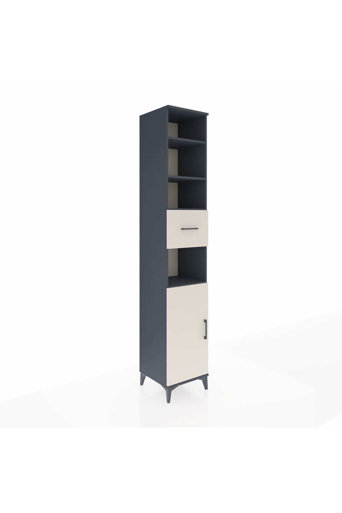 Hyperion Dolap 5 Raflı Tek Çekmeceli Tek Kapaklı 44x44x243 - S64M130V4B