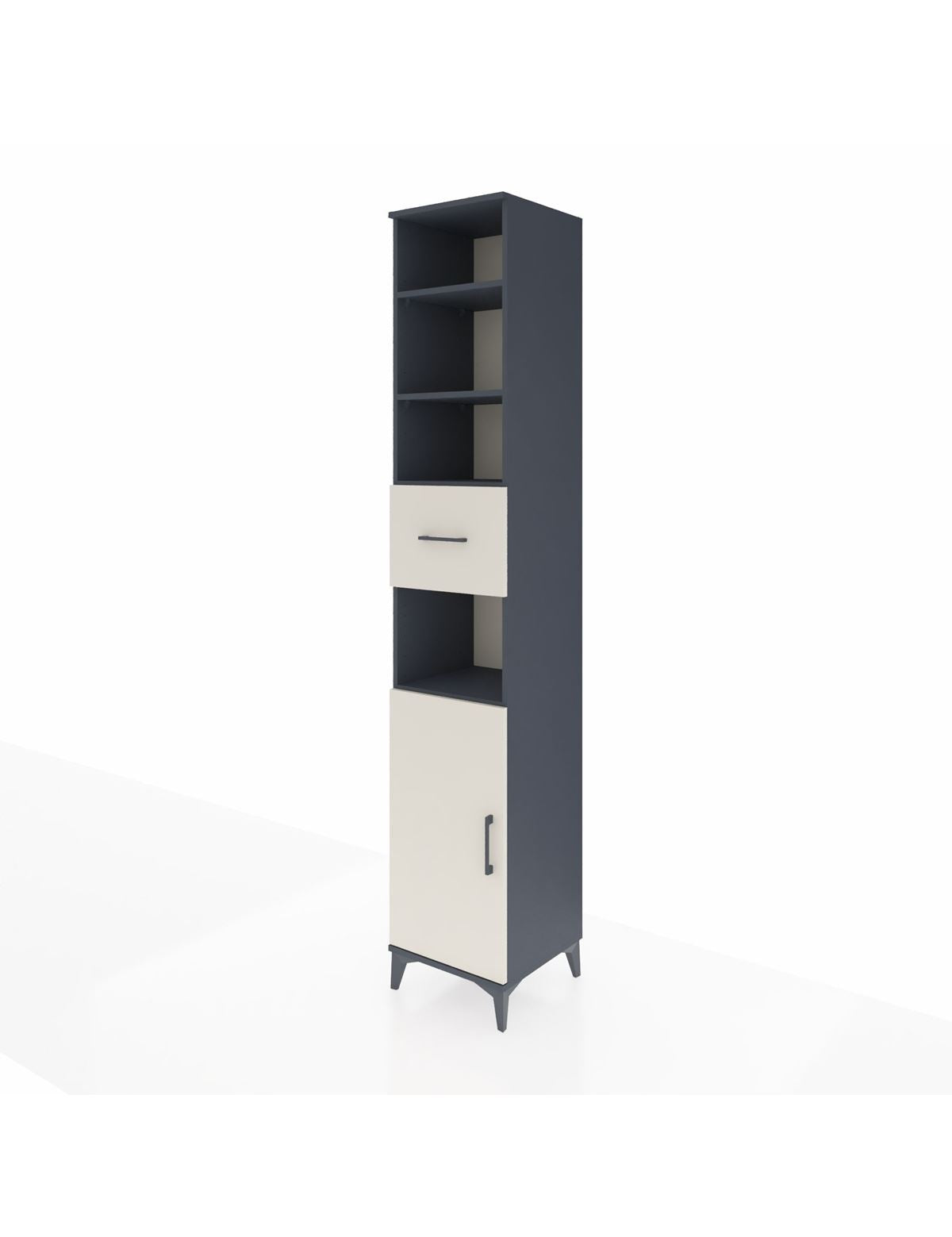 Hyperion Dolap 5 Raflı Tek Çekmeceli Tek Kapaklı 44x44x243 - S64M130V4B