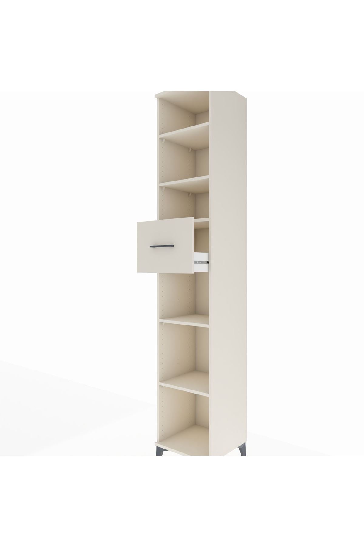 Hyperion Dolap 5 Raflı Tek Çekmeceli 44x44x243 - S64M131V1B