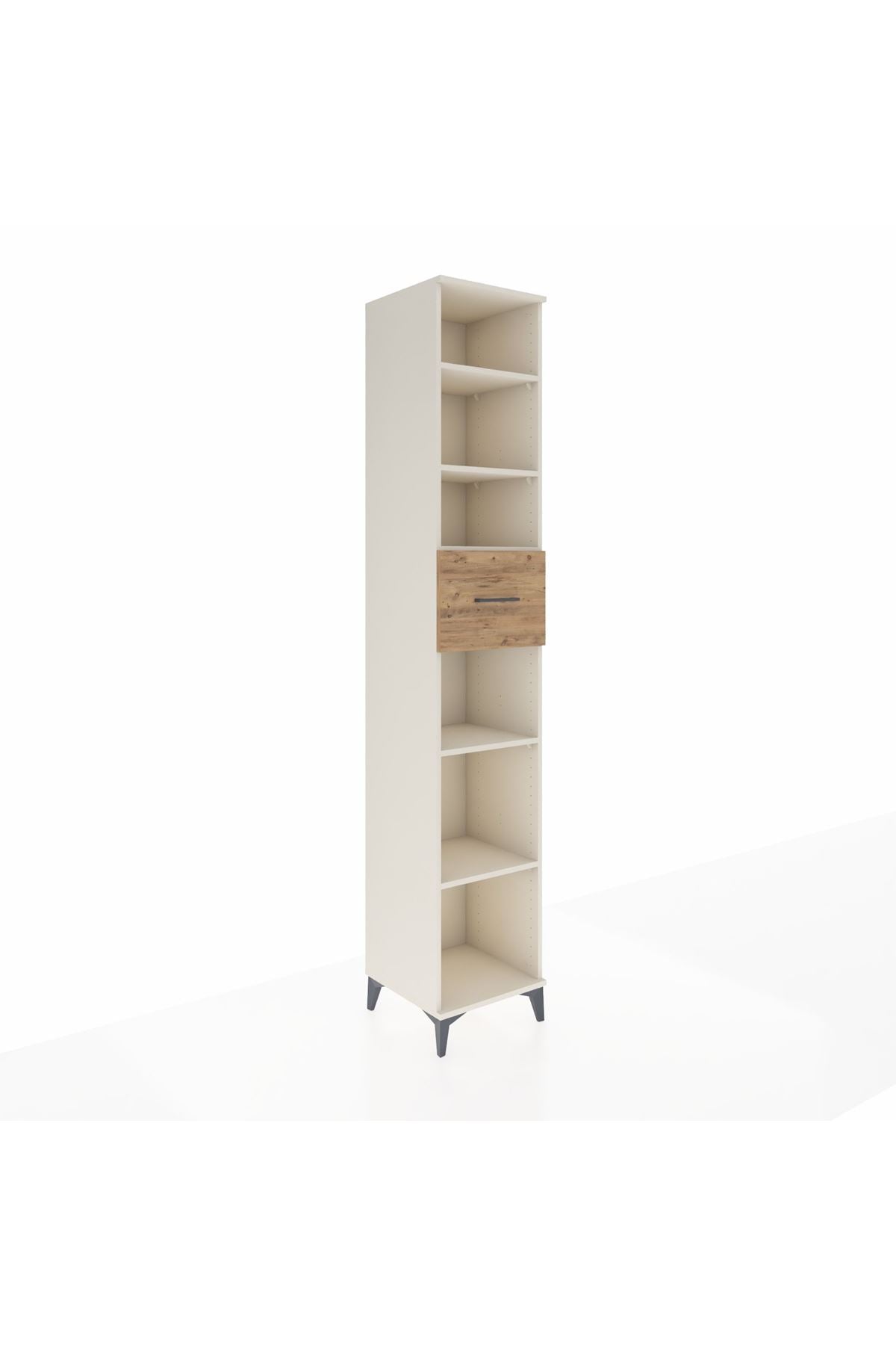 Hyperion Dolap 5 Raflı Tek Çekmeceli 44x44x243 - S64M131V3B