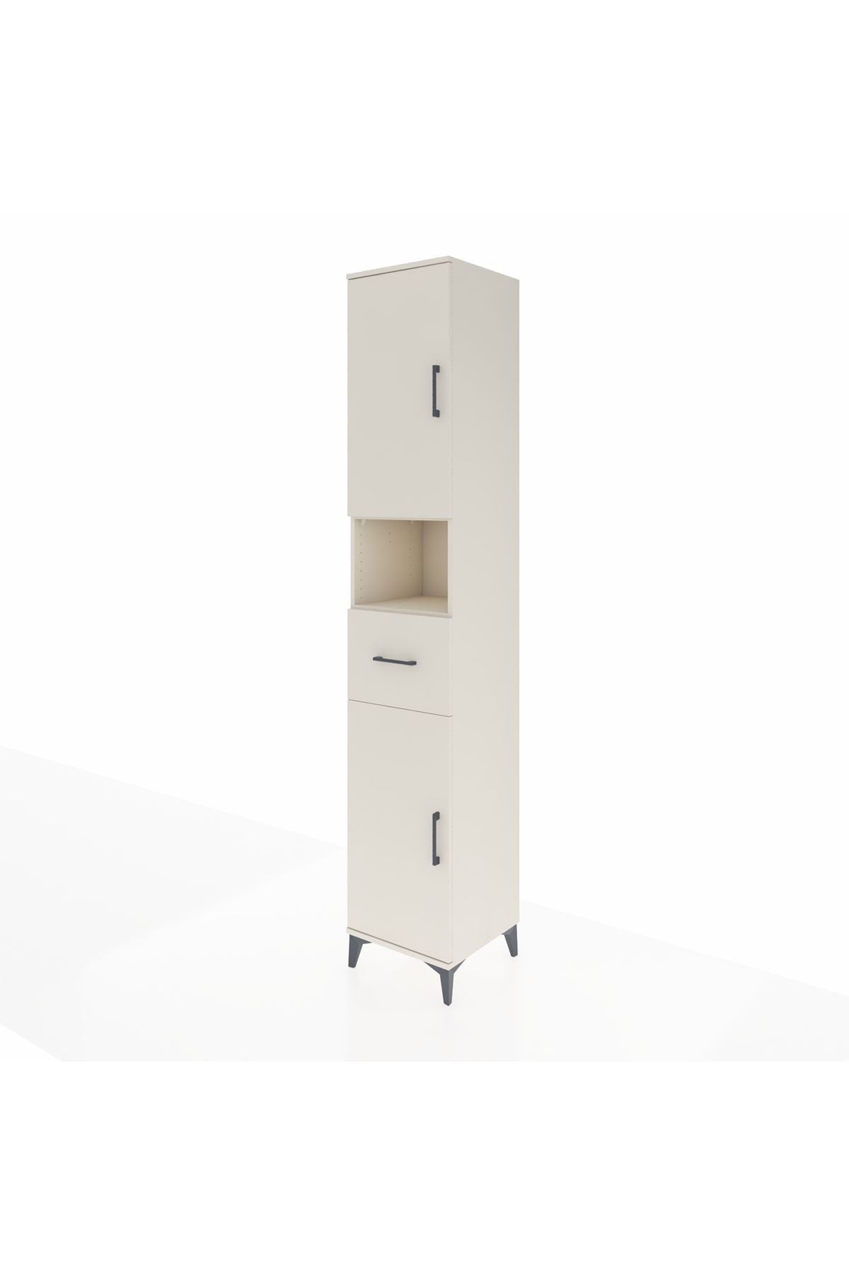 Hyperion Dolap 5 Raflı Tek Çekmeceli 2 Kapaklı 44x44x243 - S64M132V1B