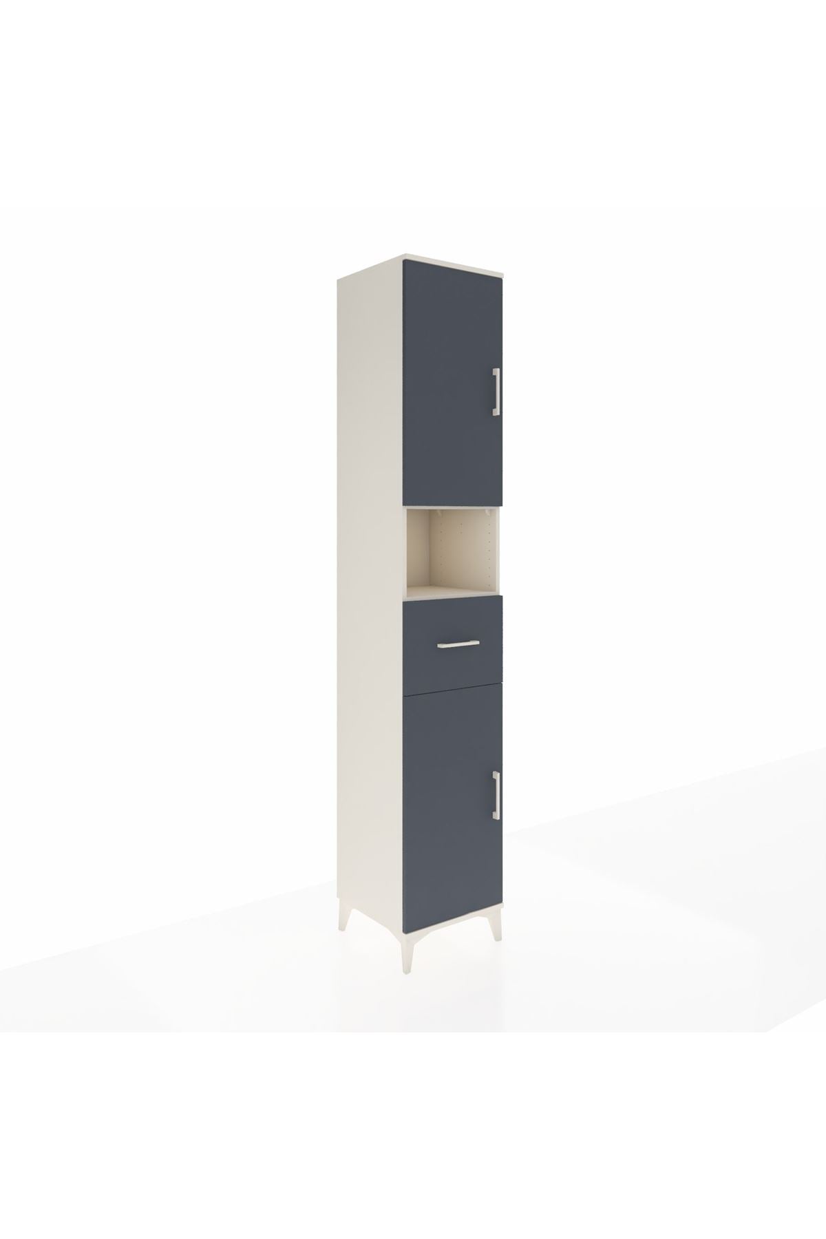 Hyperion Dolap 5 Raflı Tek Çekmeceli 2 Kapaklı 44x44x243 - S64M132V2B