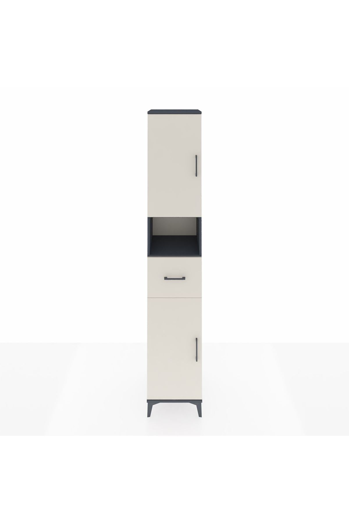 Hyperion Dolap 5 Raflı Tek Çekmeceli 2 Kapaklı 44x44x243 - S64M132V4B