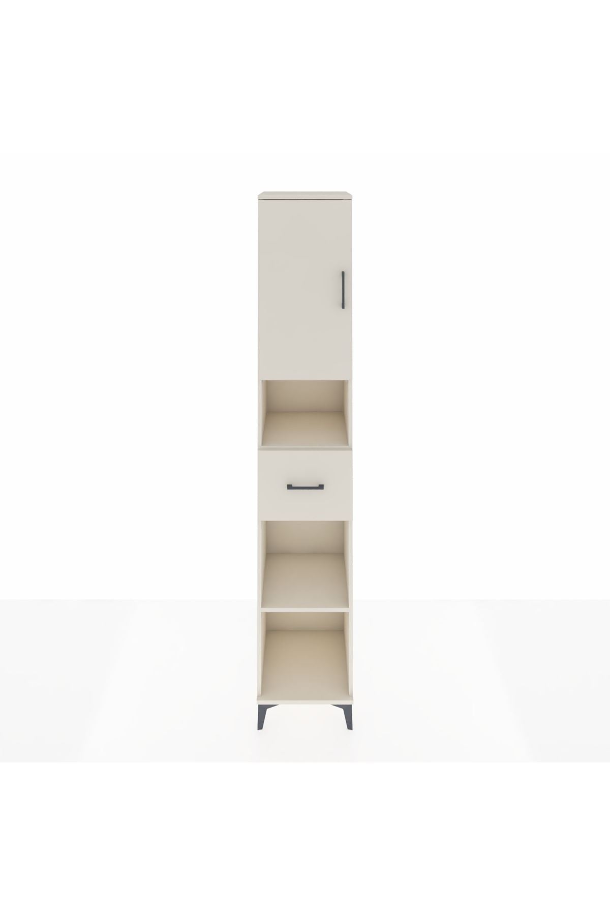 Hyperion Dolap 5 Raflı Tek Çekmeceli Tek Kapaklı 44x44x243 - S64M133V1B