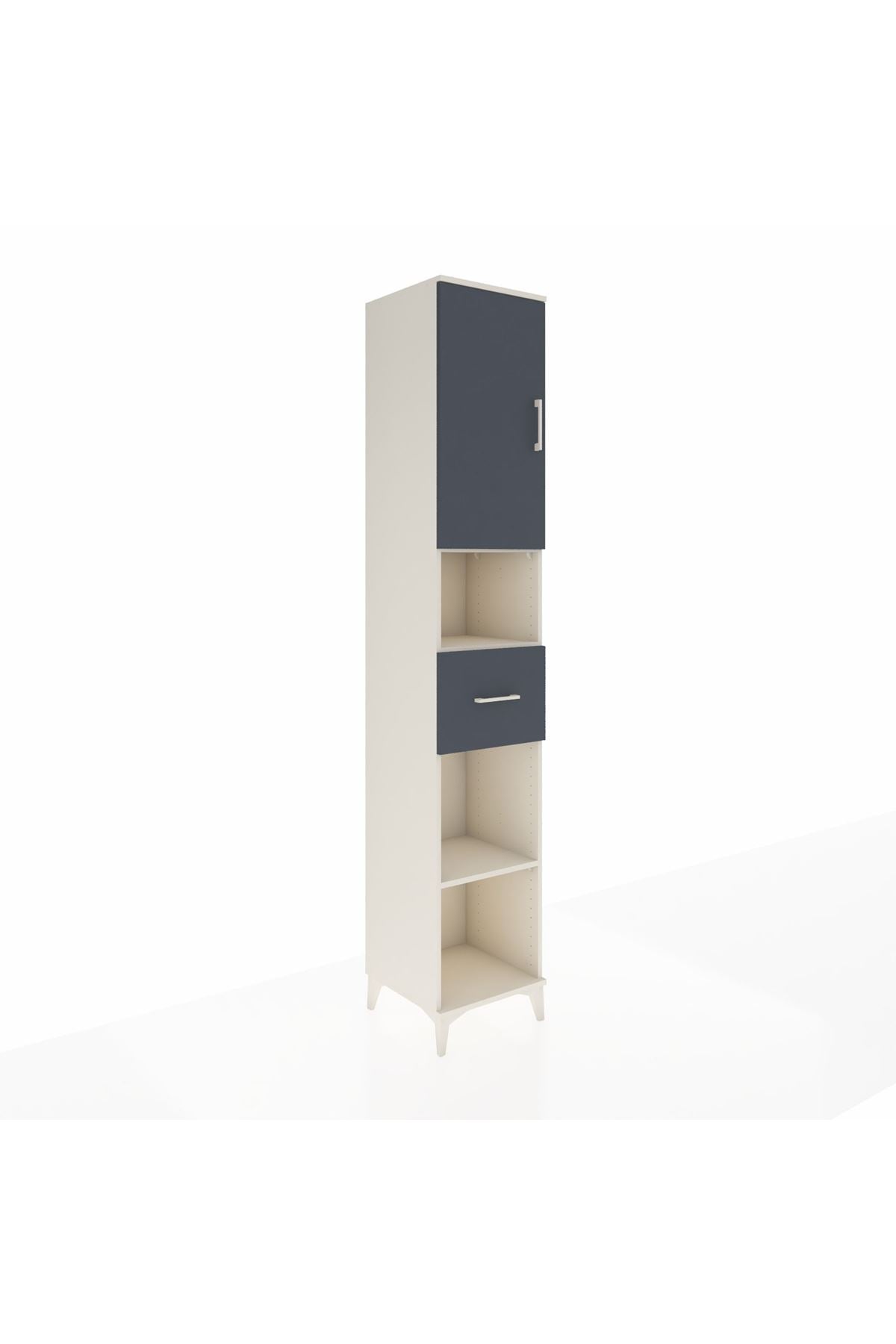 Hyperion Dolap 5 Raflı Tek Çekmeceli Tek Kapaklı 44x44x243 - S64M133V2B