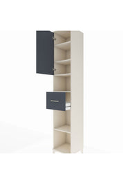 Hyperion Dolap 5 Raflı Tek Çekmeceli Tek Kapaklı 44x44x243 - S64M133V2B