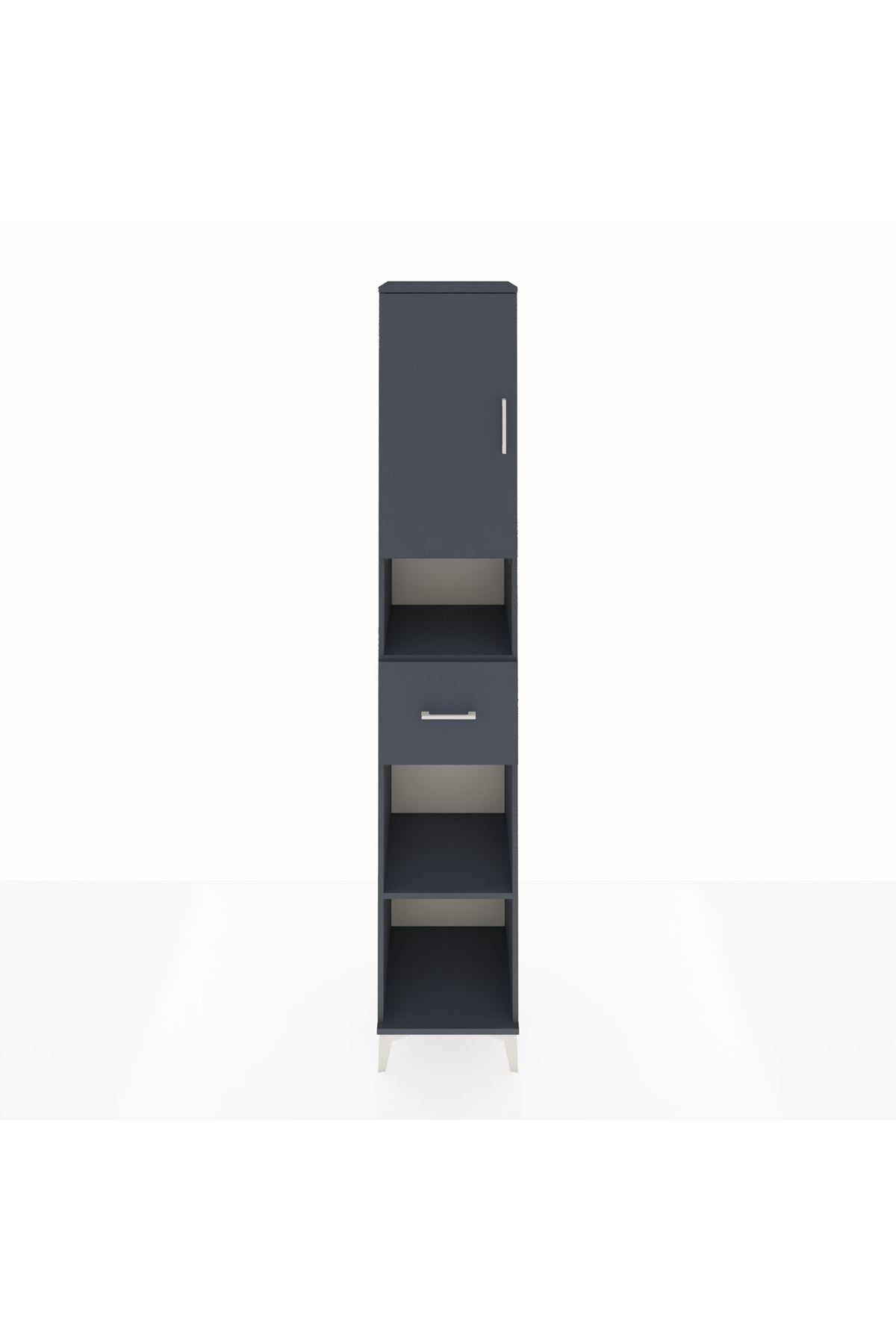 Hyperion Dolap 5 Raflı Tek Çekmeceli Tek Kapaklı 44x44x243 - S64M133V5B