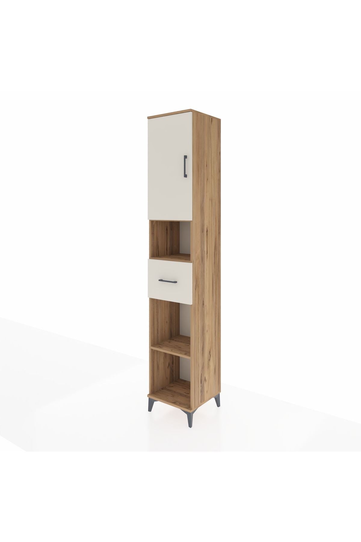 Hyperion Dolap 5 Raflı Tek Çekmeceli Tek Kapaklı 44x44x243 - S64M133V7B