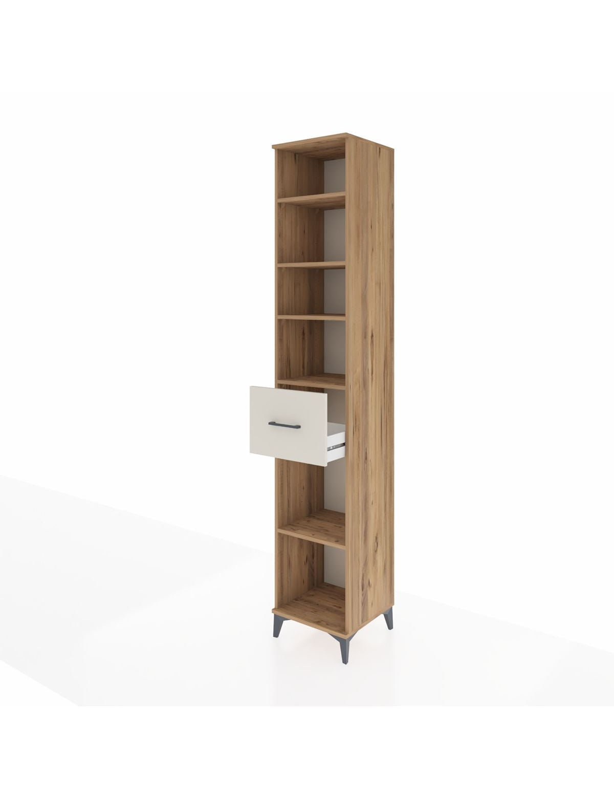 Hyperion Dolap 5 Raflı Tek Çekmeceli 44x44x243 - S64M135V7B