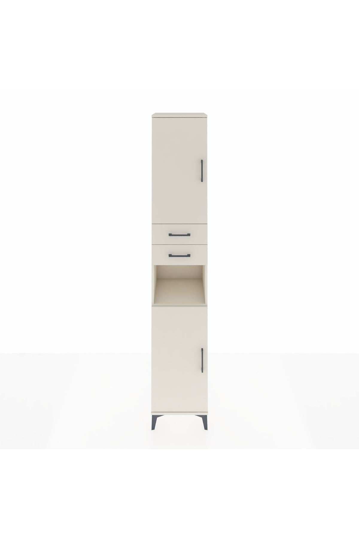 Hyperion Dolap 5 Raflı 2 Çekmeceli 2 Kapaklı 44x44x243 - S64M136V1B