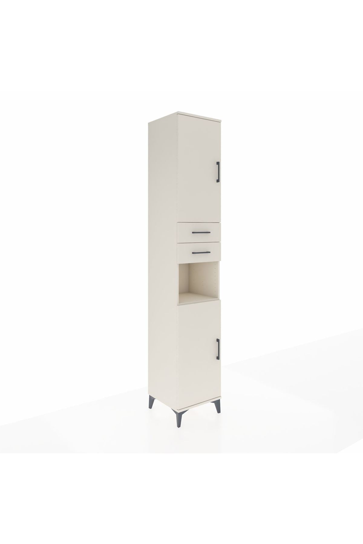 Hyperion Dolap 5 Raflı 2 Çekmeceli 2 Kapaklı 44x44x243 - S64M136V1B