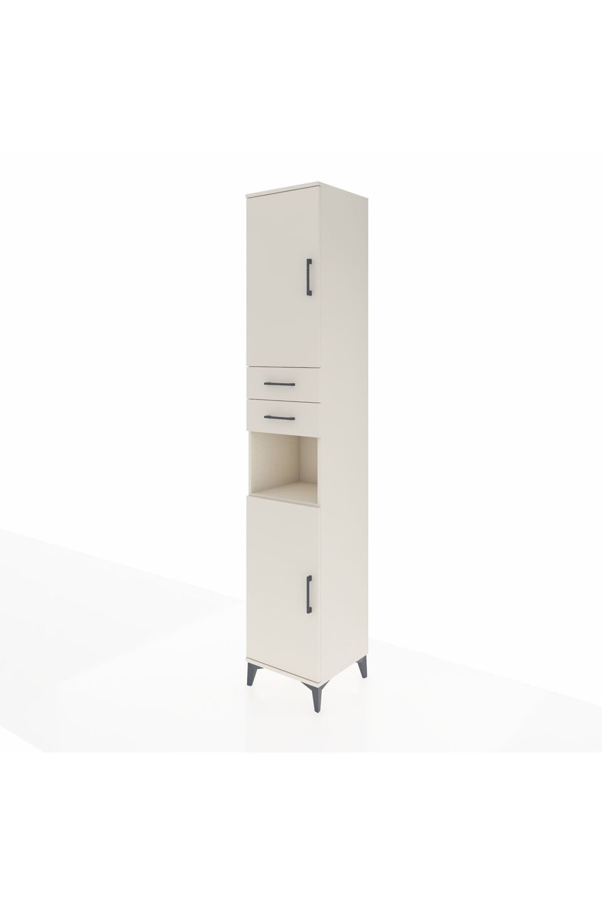 Hyperion Dolap 5 Raflı 2 Çekmeceli 2 Kapaklı 44x44x243 - S64M136V1B