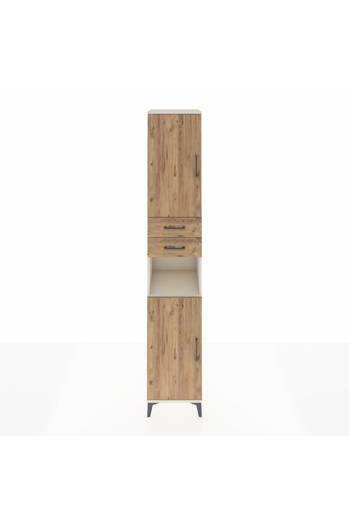 Hyperion Dolap 5 Raflı 2 Çekmeceli 2 Kapaklı 44x44x243 - S64M136V3B