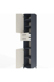 Hyperion Dolap 5 Raflı 2 Çekmeceli 2 Kapaklı 44x44x243 - S64M136V4B