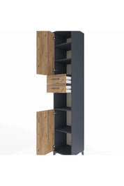 Hyperion Dolap 5 Raflı 2 Çekmeceli 2 Kapaklı 44x44x243 - S64M136V6B